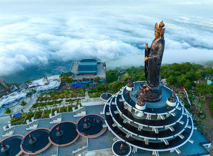 Vẻ đẹp núi Bà Đen - Tây Ninh từ trên cao | Tháng 2 nên đi du lịch ở đâu?