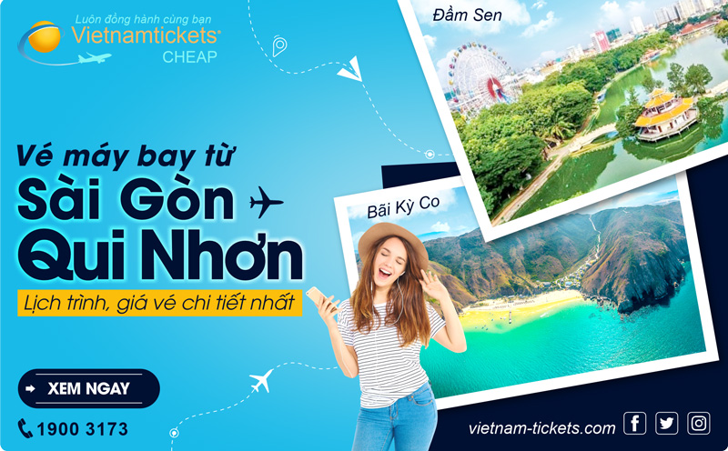 Lịch trình, giá vé mới nhất | Vé máy bay Sài Gòn Quy Nhơn