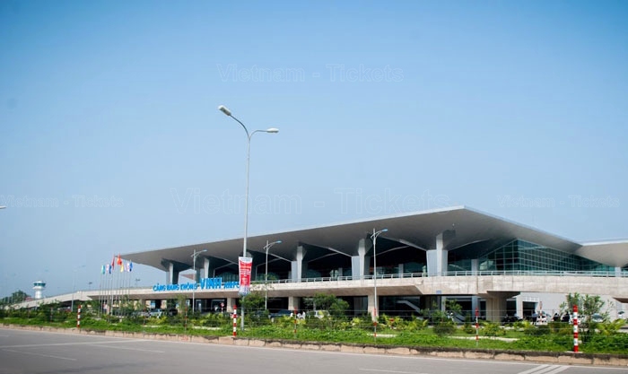Kiến trúc bên ngoài sân bay quốc tế Vinh | Từ sân bay Vinh vào thành phố