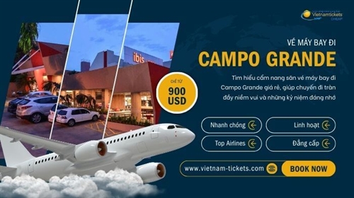 Vé máy bay đi Campo Grande giá rẻ, tiết kiệm tại Vietnam Tickets