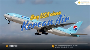 Săn vé máy bay đi Mỹ Korean Air giá tốt tại Vietnam Tickets