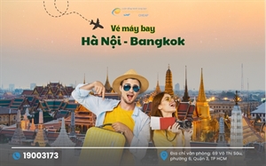 Đặt vé máy bay Hà Nội Bangkok giá rẻ chỉ từ 60 USD