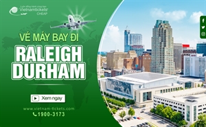 Vé máy bay đi Raleigh-Durham (RDU) SIÊU ƯU ĐÃI từ 467 USD | Xem chặng bay 