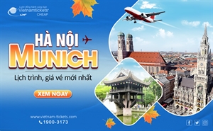 Vé máy bay Hà Nội Munich (MUC) giá rẻ nhất từ 236 USD 