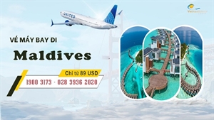 Vé máy bay đi Maldives giá rẻ (MLE) từ 92 USD | Lịch bay mới nhất 