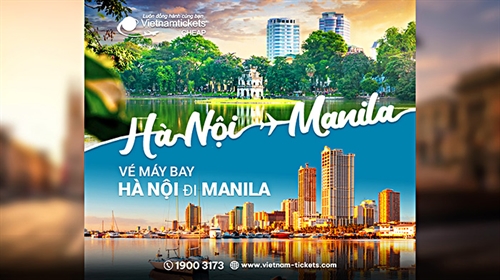 Vé Máy Bay Hà Nội Manila ƯU ĐÃI Bay Thủ Đô chỉ từ 70 USD