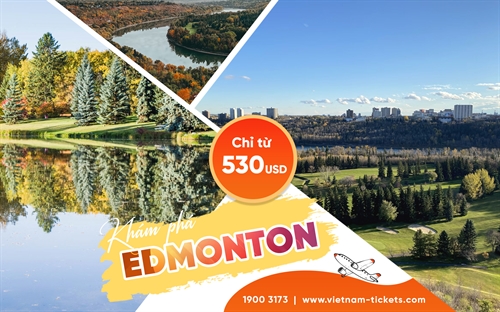 Vé máy bay đi Edmonton giá rẻ nhất