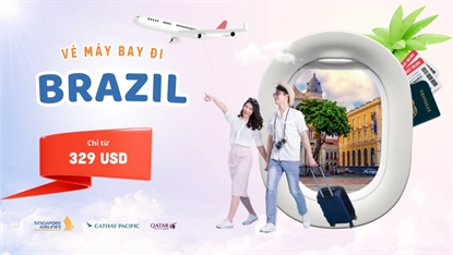 Vé máy bay đi Brazil giá rẻ - Lịch bay mới nhất
