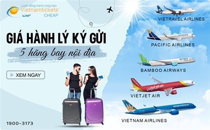 So sánh giá hành lý ký gửi: 5 hãng bay nội địa Việt Nam 2023