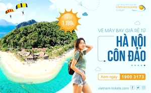 Giá vé máy bay Hà Nội Côn Đảo SIÊU TIẾT KIỆM: chỉ từ 1.199K đ