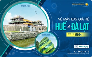 Giá vé máy bay Huế Đà Lạt cực rẻ siêu ưu đãi: chỉ từ 599.000đ