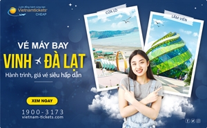 Giá vé máy bay Vinh Đà Lạt cực rẻ siêu hấp dẫn: chỉ từ 599K