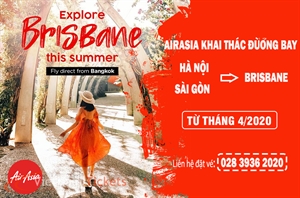 AirAsia khai thác đường bay Sài Gòn / Hà Nội - Brisbane