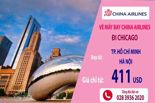 China Airlines khuyến mãi tốt nhất đi Chicago