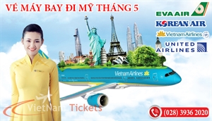 Giá vé máy bay đi Mỹ tháng 5 | Vietnam Tickets