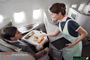 Thực đơn trên chuyến bay hãng EVA Air