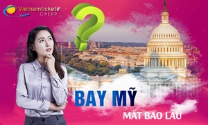 Bay từ Việt Nam sang Mỹ mất bao nhiêu giờ?