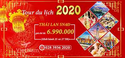 Tour Tết 2020 Bangkok – Pattaya 5n4đ (khởi Hành 27, 29 Tết)