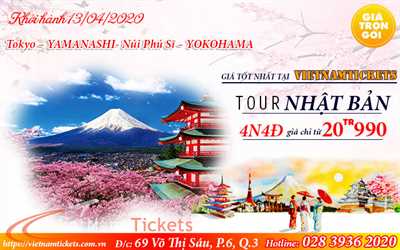 Tour Nhật Bản 4n4đ - Tokyo - Núi Phú Sĩ (13/4)