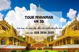 Tour 4n3đ Myanmar: Yangon - Bago - Kyaikhtiyo - Golden Rock
