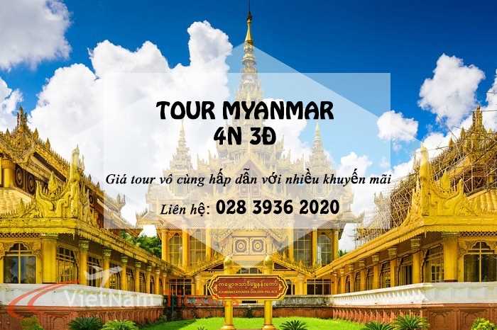 Tour 4n3đ Myanmar: Yangon - Bago - Kyaikhtiyo - Golden Rock