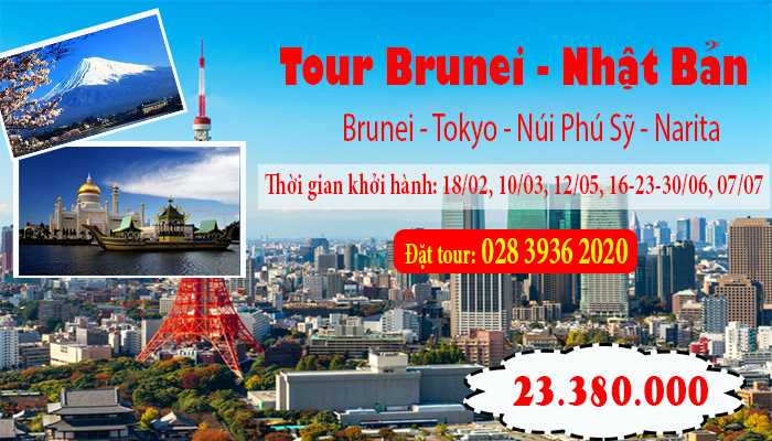 Khám phá Tour Brunei - Nhật Bản 4n3đ | Vietnam Tickets