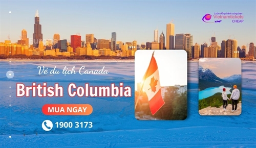 Vé máy bay đi British Columbia bao nhiêu tiền?