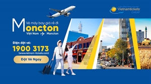 Vé máy bay đi Moncton giá rẻ chỉ từ 348 USD