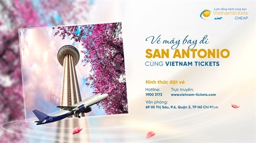 Vé máy bay đi San Antonio giá rẻ nhất từ 330 USD