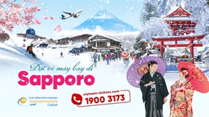 Vé máy bay đi Sapporo giá rẻ nhất chỉ từ 85 USD