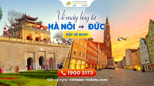 Vé máy bay Hà Nội đi Đức giá rẻ chỉ từ 350 USD 