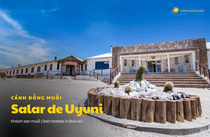 cánh đồng muối Salar de Uyuni khách sạn muối