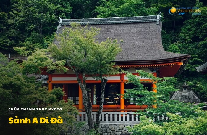 chùa thanh thủy Kyoto sảnh A Di Đà