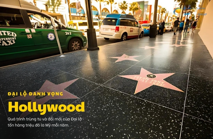 Đại lộ danh vọng Hollywood lịch sử tu sửa