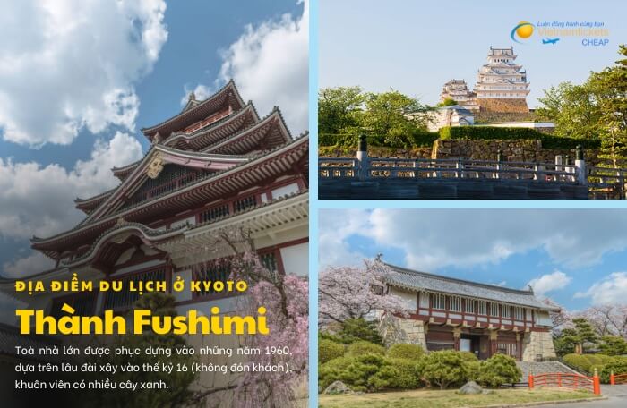 địa điểm du lịch ở Kyoto Thành Fushimi