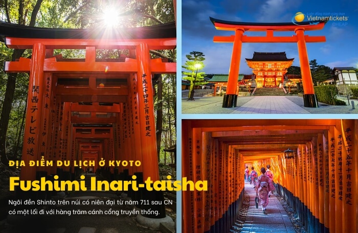 địa điểm du lịch ở Kyoto chùa Fushimi