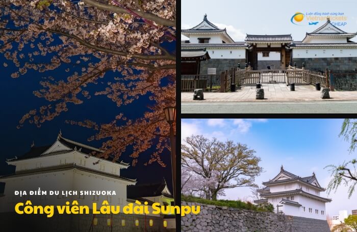 địa điểm du lịch Shizuoka Công viên Lâu đài Sunpu