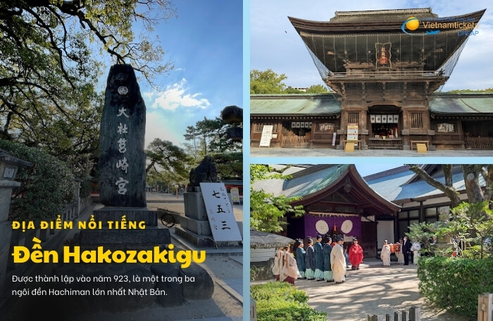 Địa điểm nổi tiếng ở Fukuoka Đền Hakozakigu