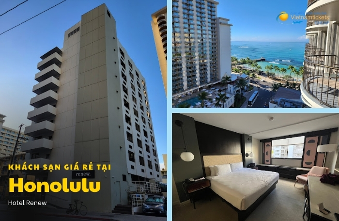 khách sạn giá rẻ tại Honolulu Ranew