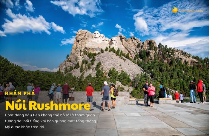 Núi Rushmore hoạt động tham quan