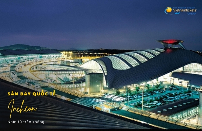 sân bay Incheon nhìn từ trên không