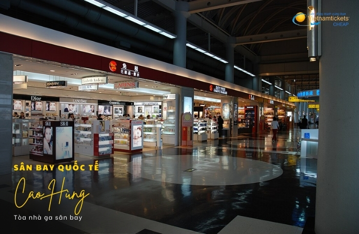 sân bay Cao Hùng khu mua sắm