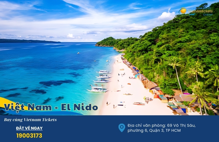 vé máy bay đi El Nido mua ở đâu rẻ