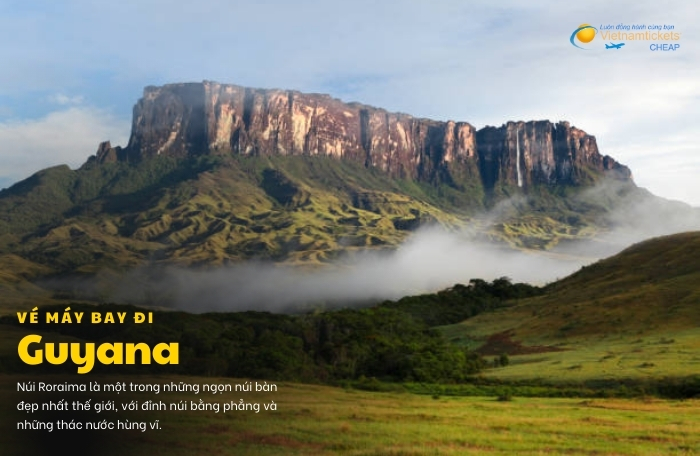 vé máy bay đi Guyana địa điểm du lịch