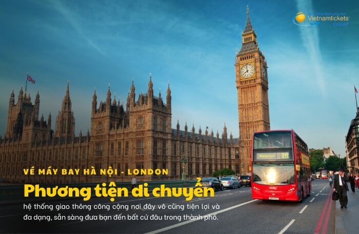 vé máy bay Hà Nội London phương tiện 