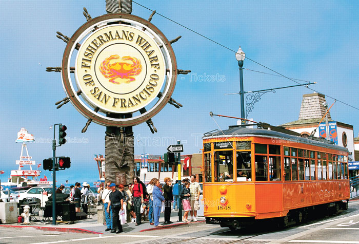 Tuyến xe buýt Muni dừng ngay gần khu vực “Fisherman's Wharf”