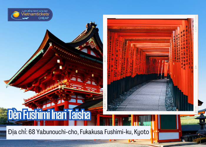 Có đến hơn 10.000 cổng Torii tại đền Fushimi Inari Taisha