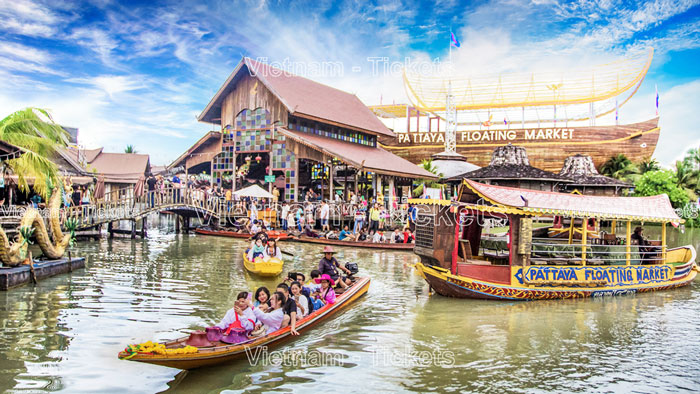 Ghé thăm chợ nổi Pattaya dường như đã đi thăm cả bốn miền của Thái Lan