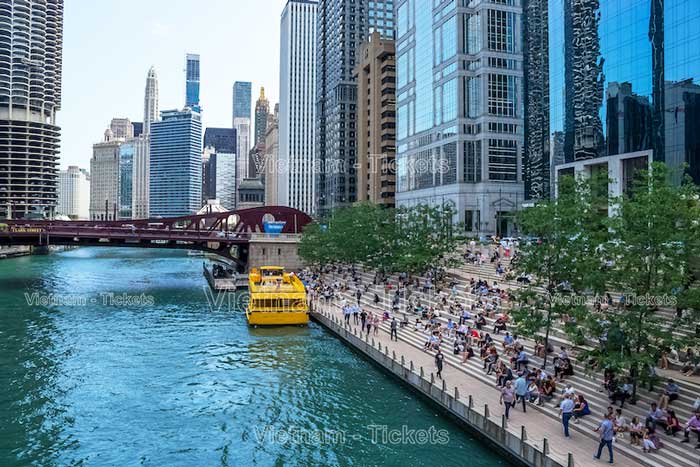 Sông Chicago mang đến một số cảnh quan đô thị đẹp nhất tại thành phố