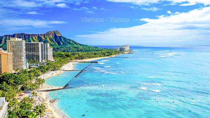 Bãi biển Waikiki bao gồm đến 9 khu vực được đặt tên riêng theo từng khu